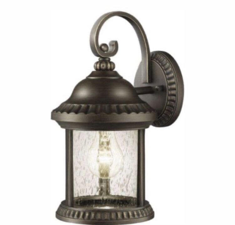 Home Decorators Collection Cambridge Outdoor Essex Bronze Wall Lantern Sconce