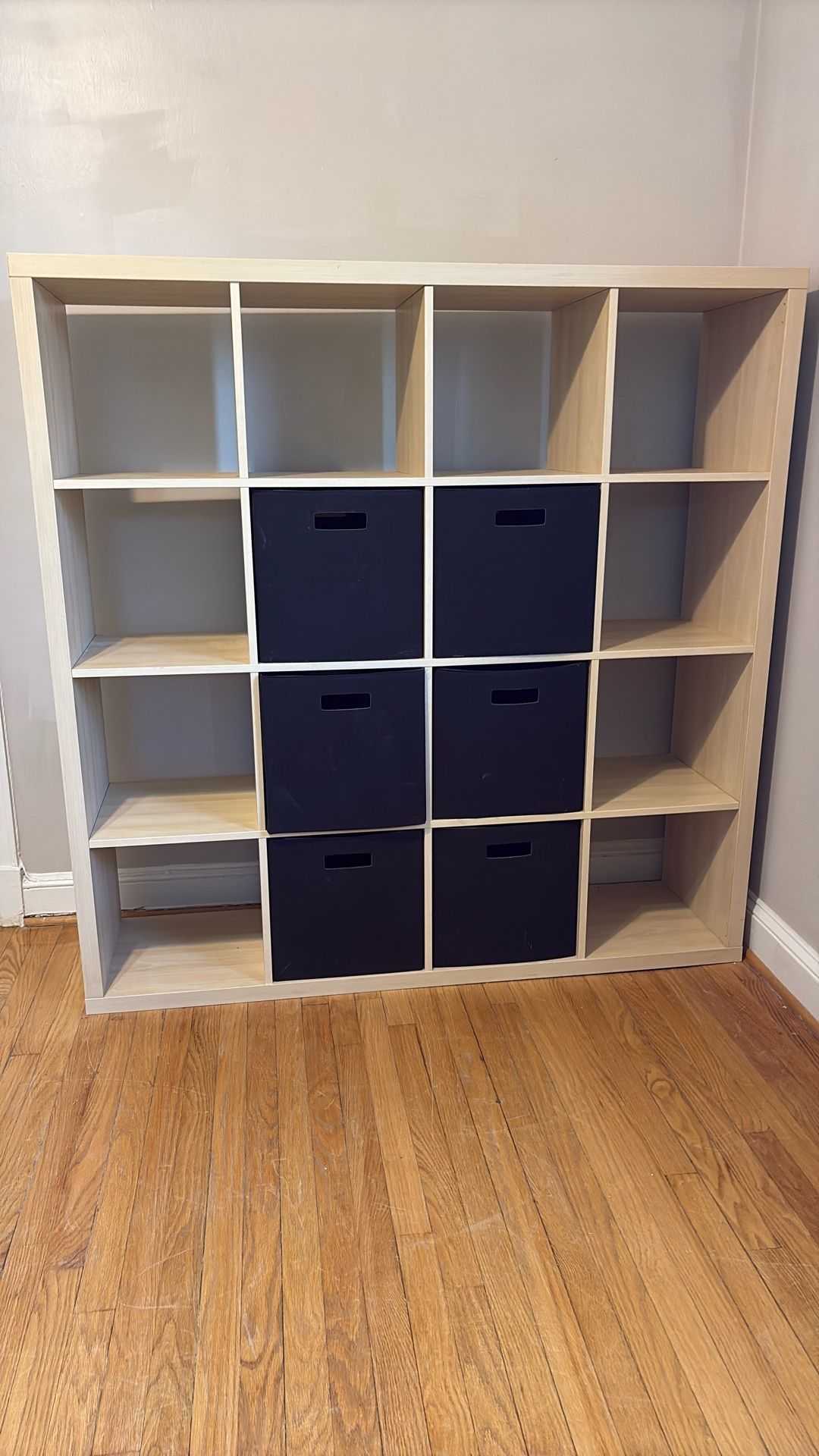 Now ONLY $50 for IKEA KALLAX Oak Effect 16 CUBES Open Shelving