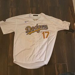 Men's Shohei Ohtani White Los Angeles Dodgers 2025 Gold Collection Limited Jersey