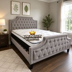FULL BED FRAME WITH MATTRESS