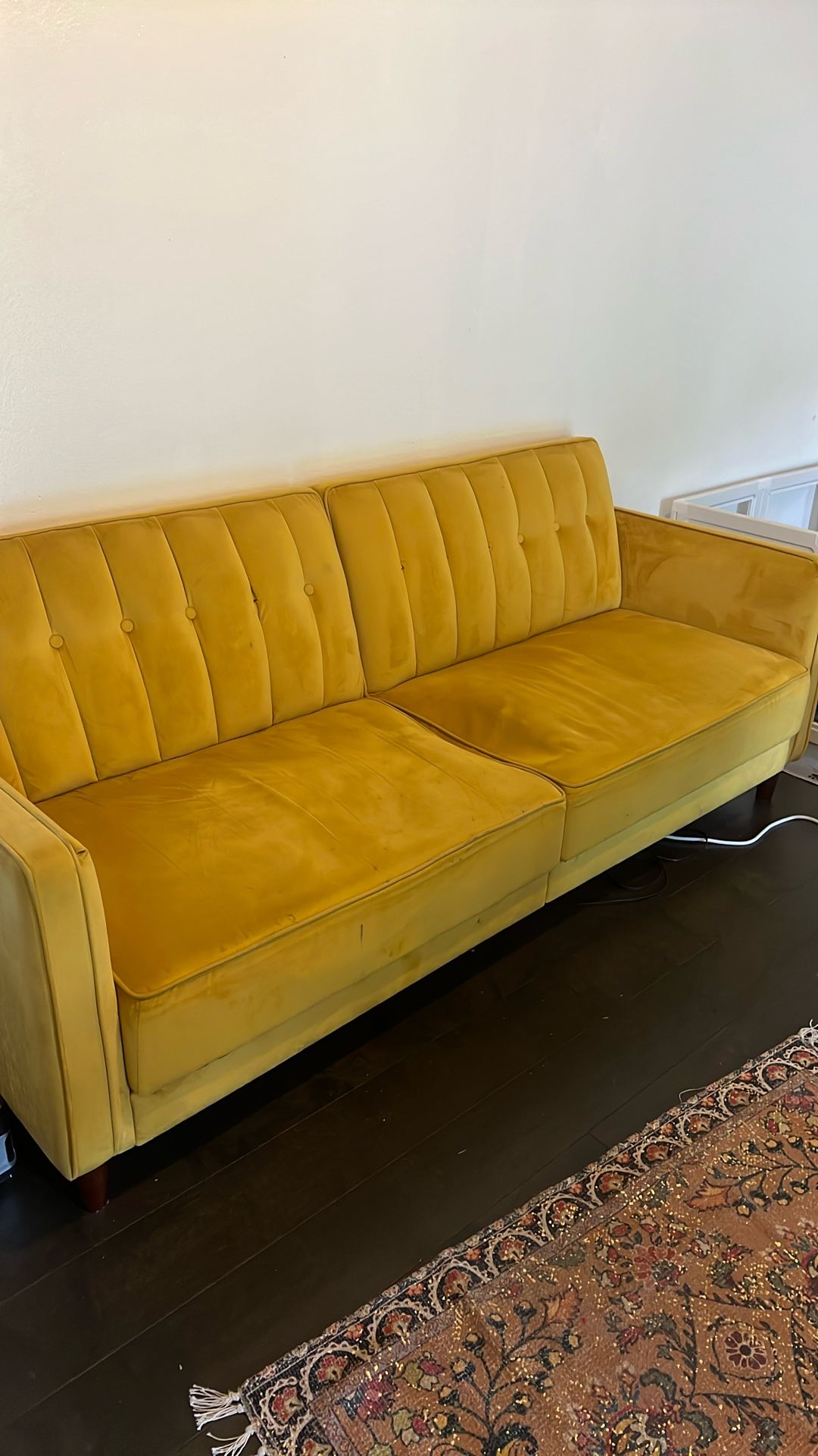 Mustard Yellow Futon (see Details)