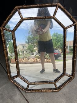 Octagon Framed Mirror 