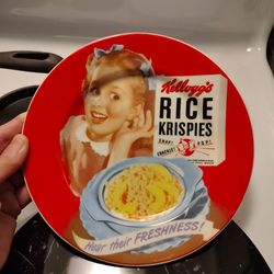 Vintage Kellogg's Rice Krispies plate