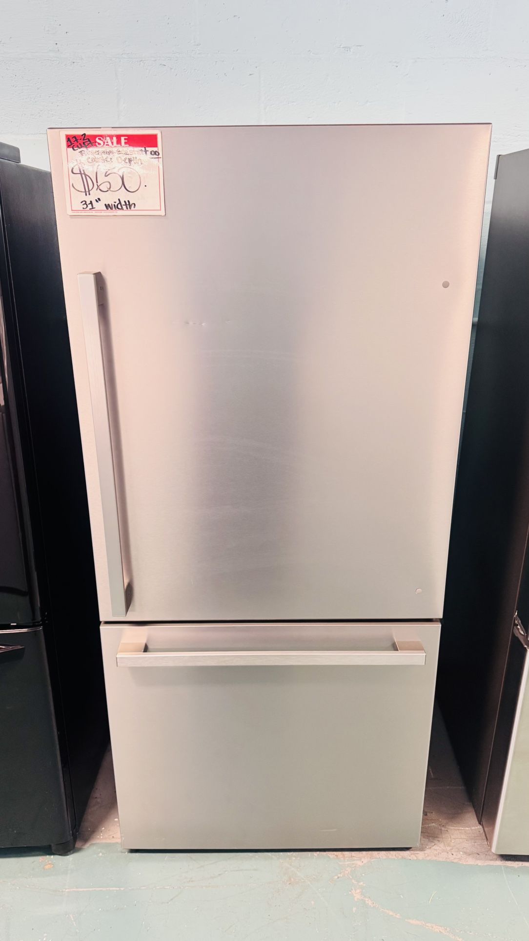 Hisense 31”  Stainless Steel Single Door Fridge 20% Off Discount 