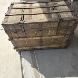 Vintage steamer trunk