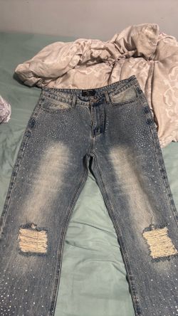 Mixed emotion jeans