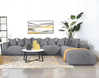 GRAY SECTIONAL MODULAR 6PCS  (C551591) $1399 DELIVER AVAILABLE