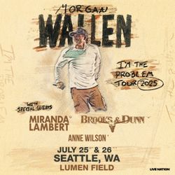 2 Morgan Wallen GA Pit tickets for Fridays July 25th show! 