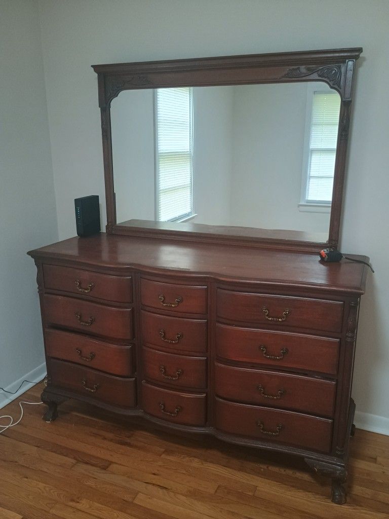 Solid Wood Antique Dresser