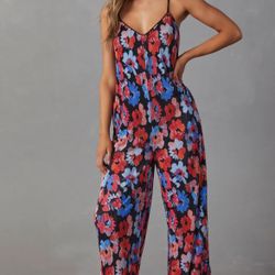 Floral Pants Jumpsuit