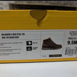 New Carhartt Millbrook 5-Inch Steel Toe Moc Toe Wedge Boots - 9.5M
