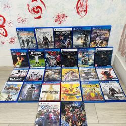 Playstation 5 Games And PlayStation 4 Games ( Used , Tested Working )  Read Description)