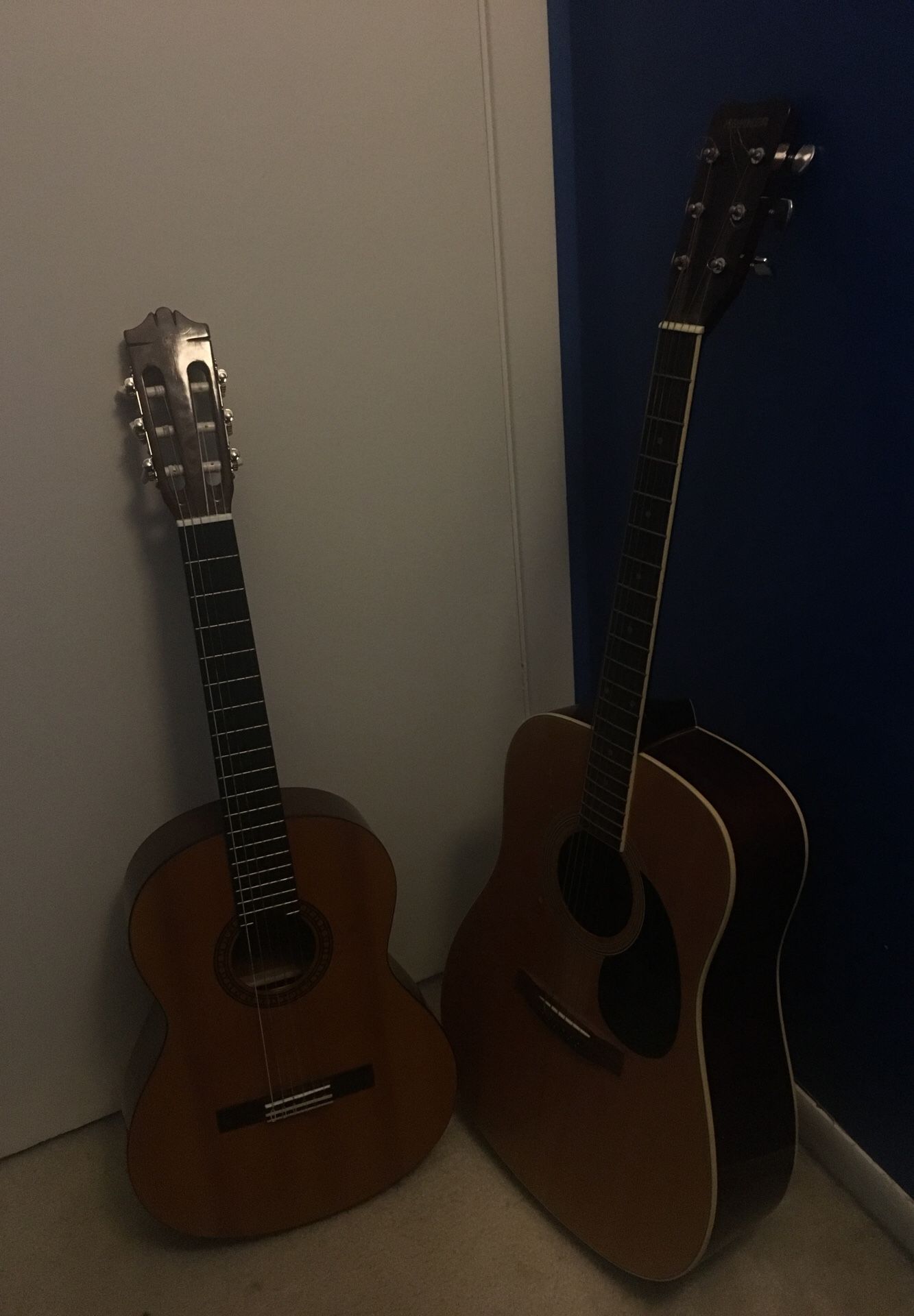 Acoustic guitars Yamaha and Hohner