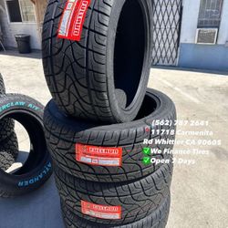 305/40R22 FULLRUN Set of Tires Installed and Balanced Set de Llantas Nuevas Instaladas y Balanceadas