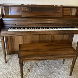 Vintage Everett Piano Smaller Size, Works Great!!