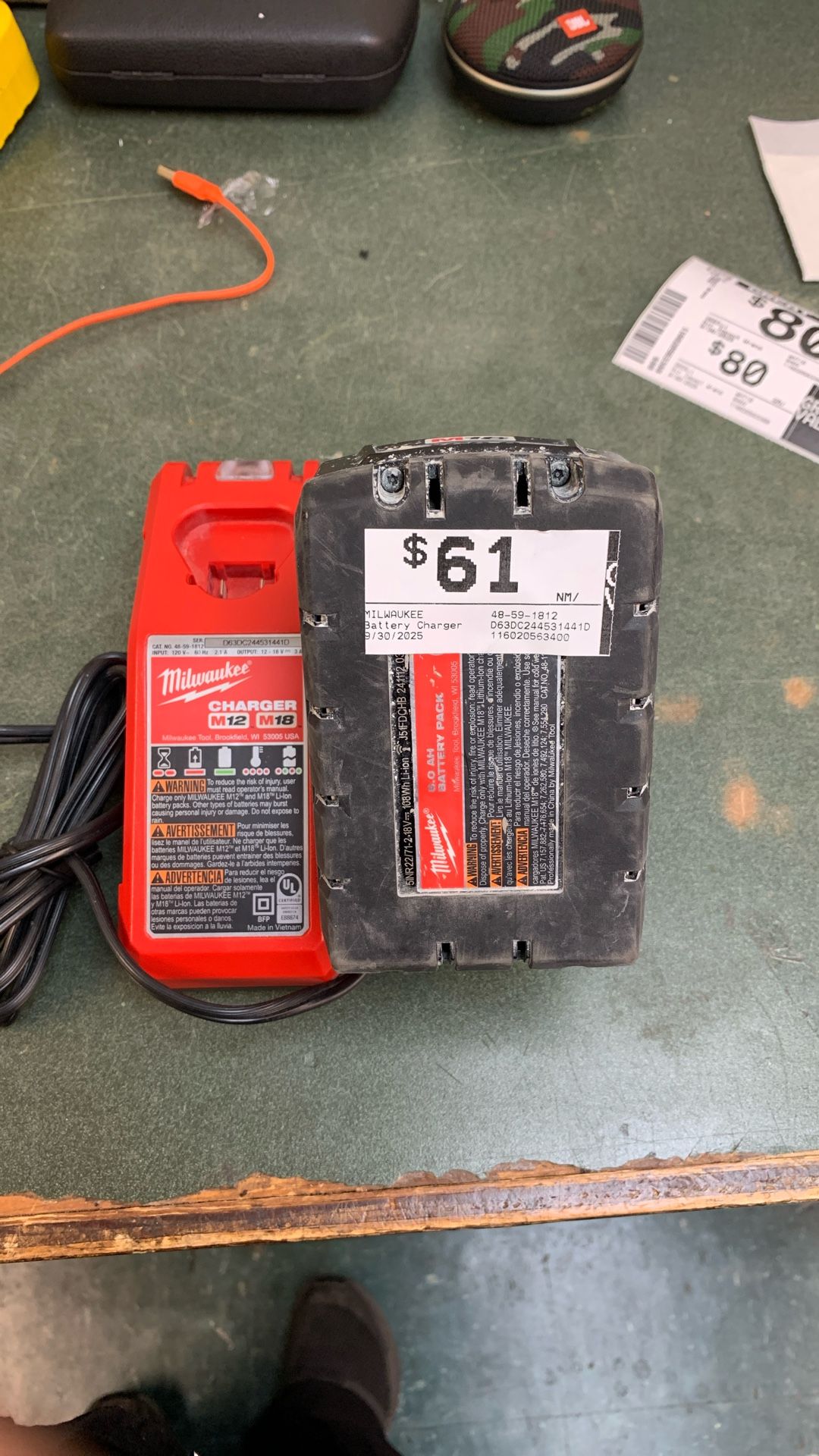 Milwaukee Battery & Charger