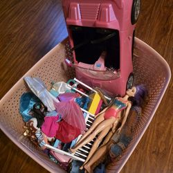 Barbies and accessories