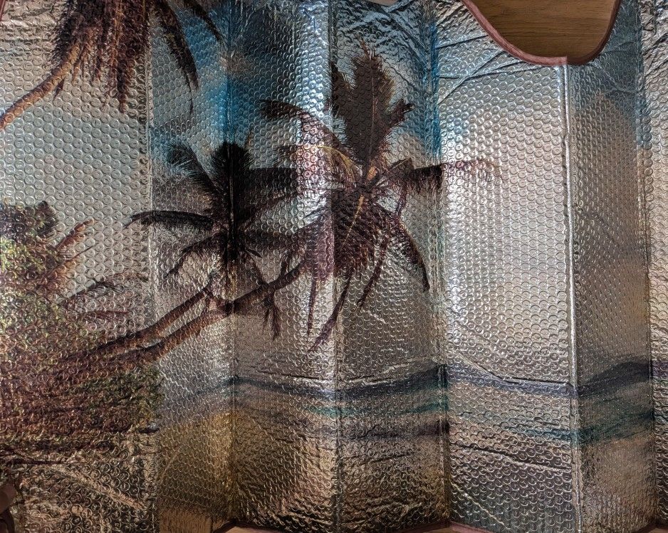 Vintage Auto Shade Vintage Surf Pattern Auto Expressions Series Jumbo Size 28x63