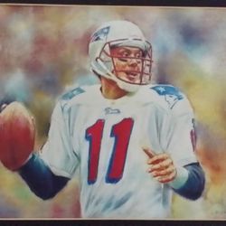 Patriots Painting Art Signed 