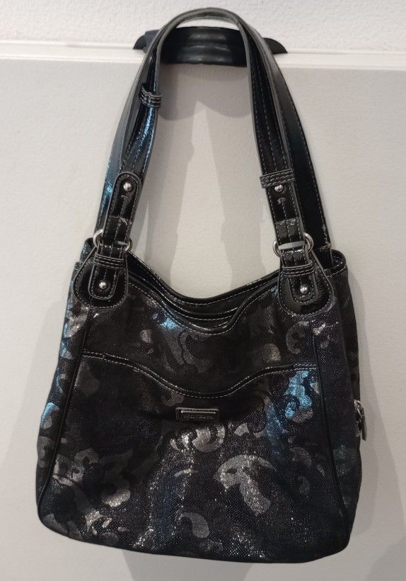 Sparkle Black & Silver Purse 