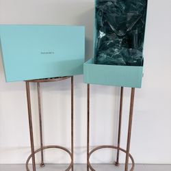 Tiffany and Co. Martini Glasses Two Available 