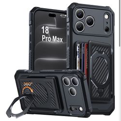 BUSCBEAR Visit the Store 4.4 4.4 out of 5 stars (123) for iPhone 18 Pro Max Wallet Case With 4-5 Card Holder, 360° Stand RFI