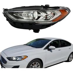 LABLT Headlight Replacement for 2017 2018 2019 Fusion Halogen w/LED DRL Projector Headlamp Left Side (Driver Side)
