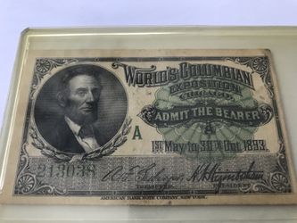 1893 World Exposition Tickets
