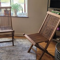 Folding Teak Chairs
