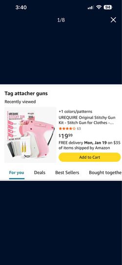 Stitch gun for clothes, quilting, hemming or tagging