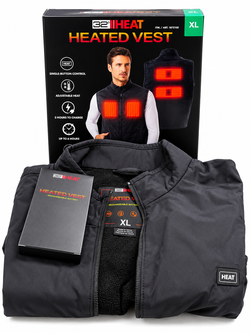 32 Heat Heated Vest XL with Rechargeable Battery