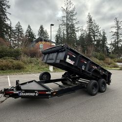 2021 Diamond C 7 x 14 14k Dump Trailer 