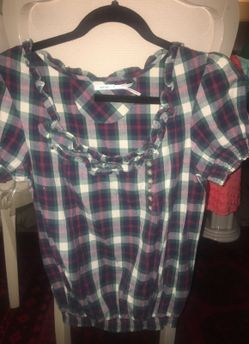 Plaid blouse