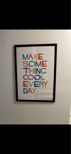 Black frame whit poster