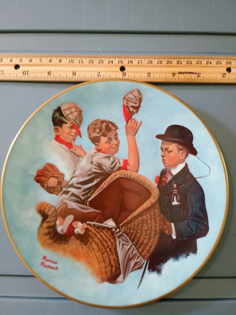Norman Rockwell Collection of 2 Plates