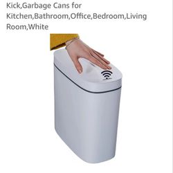 14 Liter Automatic Trash Can with lid 3.6 Gallon Touchless Trash Can or Kick,Garbage Cans