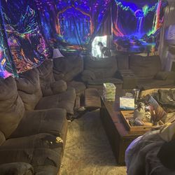 FREE Brown Large Sectional Couch Seat 6 Or More 