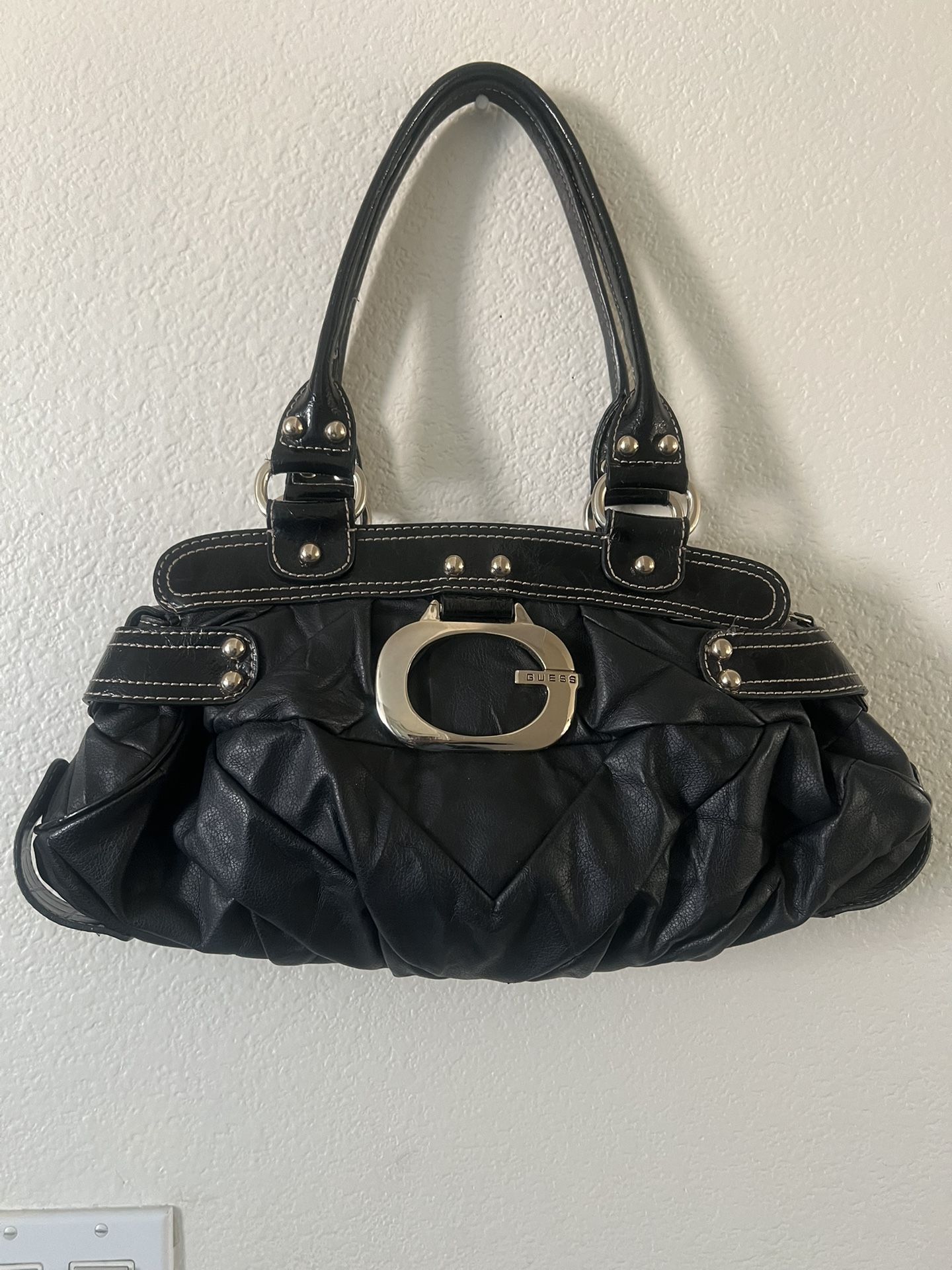 GUESS Black Quilted Handbag