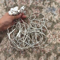 Five Pairs Of Apple Headphones 