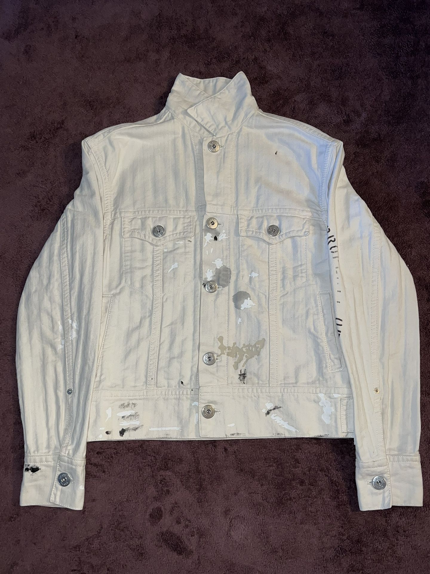 Lanvin X Gallery Dept. Paint Splatter Denim Jacket