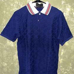 Men embroidered gg polo shirt