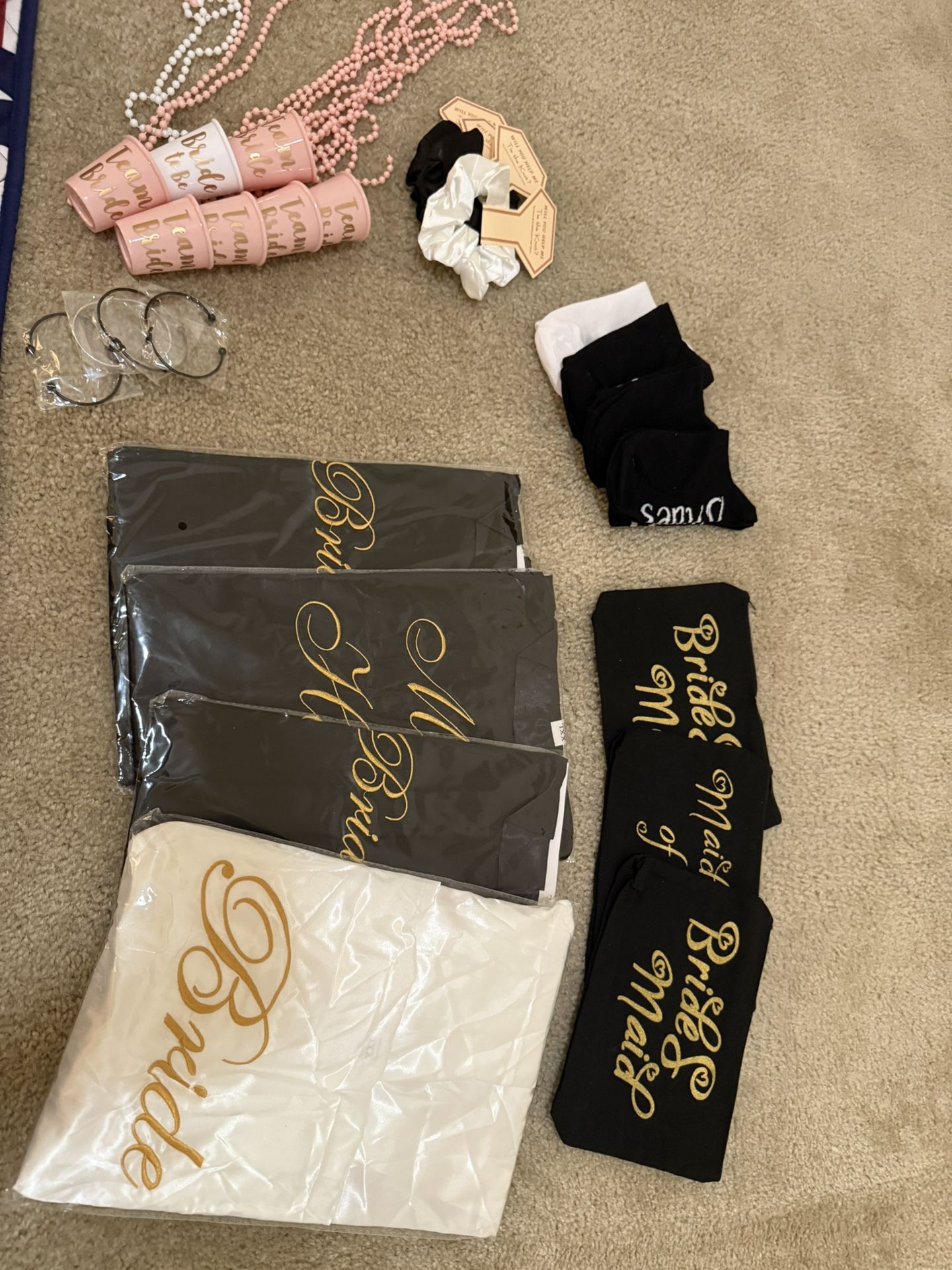 Wedding, Bride And Bridesmaids Cute Set 