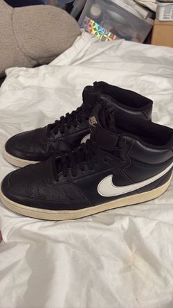 Nike High-Top Sneakers Black Leather