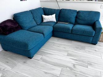 Palliser key largo turquoise sectional sofa