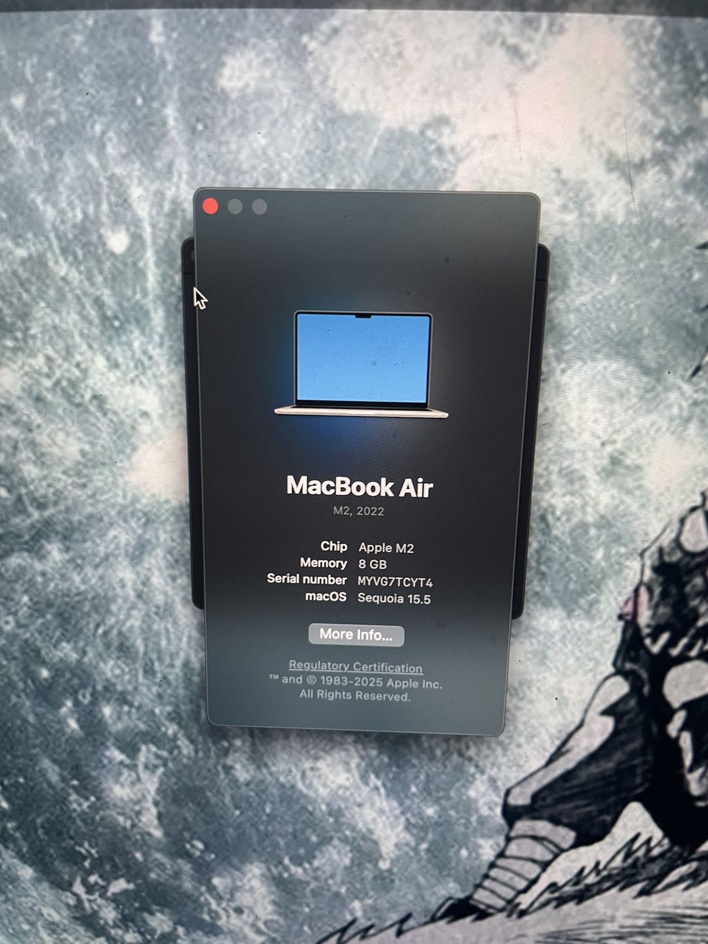 2022 Apple MacBook Air 8g