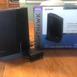 Netgear Nighthawk AX6 Cable Modem Router