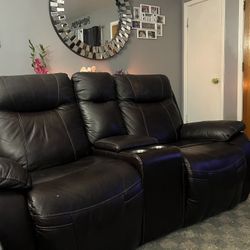 Leather Loveseat Recliner