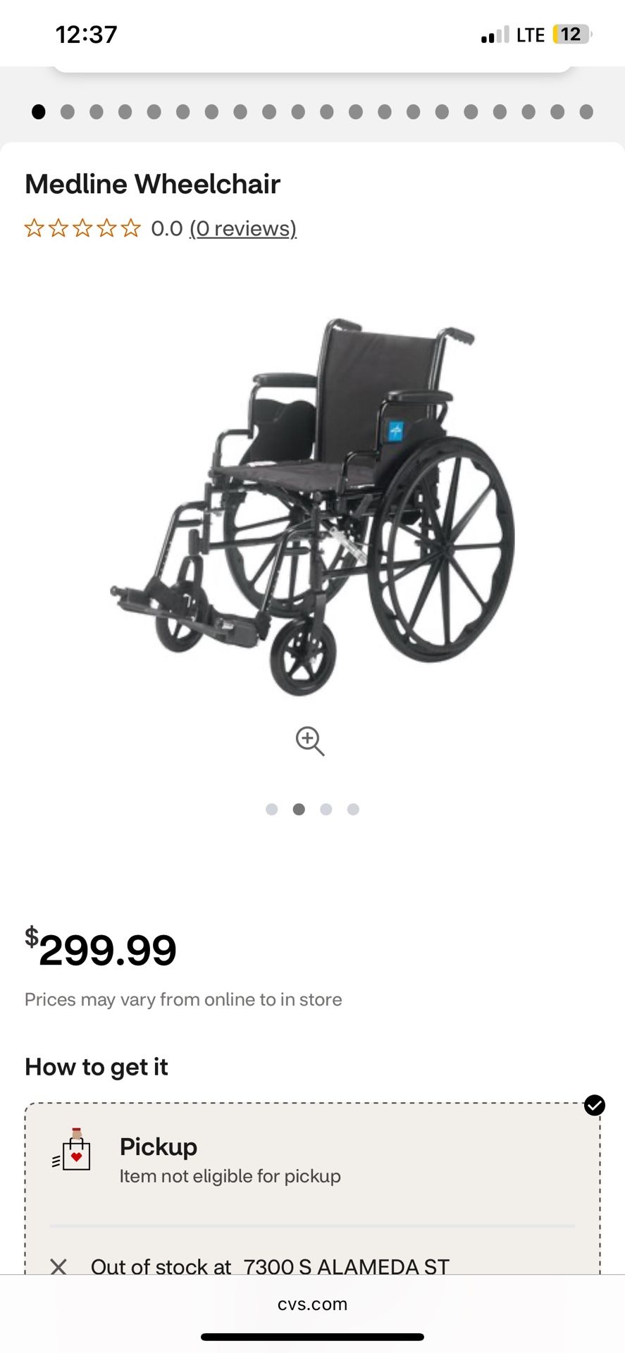 Lightweight Medline Wheelchair
