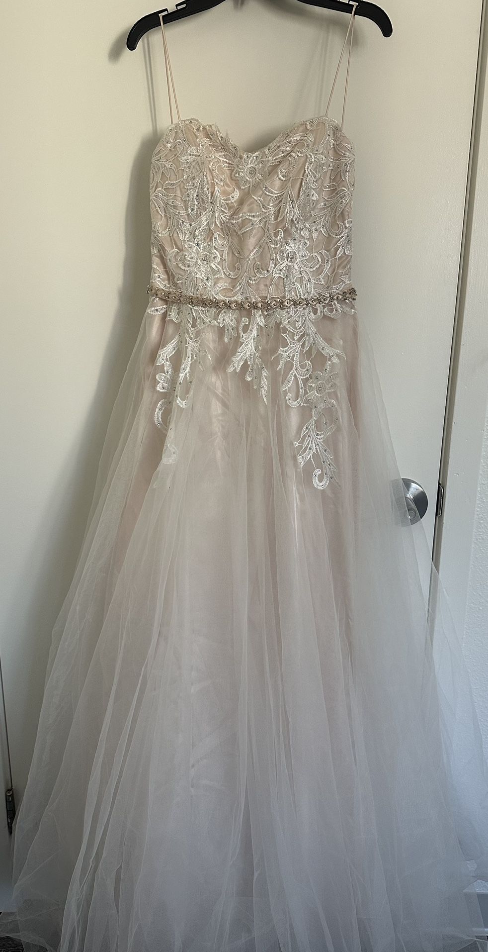 Blush Pink Formal Ball Gown