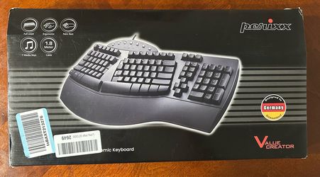 Perixx Full-Size Ergonomic Wired Keyboard